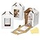 Wowxyz 3 Pack Tall Cake Boxes for Tier Cakes 10x10x12 Inch Disposable Layer Tall Cake Baking with Window Large Tierd Bakery Take Out Transport Containers with Handle for Wedding Birthday Party