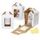 Wowxyz 3 Pack Tall Cake Boxes for Tier Cakes 10x10x12 Inch Disposable Layer Tall Cake Baking with Window Large Tierd Bakery Take Out Transport Containers with Handle for Wedding Birthday Party