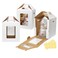 Wowxyz 3 Pack Tall Cake Boxes for Tier Cakes 10x10x12 Inch Disposable Layer Tall Cake Baking with Window Large Tierd Bakery Take Out Transport Containers with Handle for Wedding Birthday Party