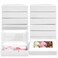 VGOODALL 20PCS Cookie Boxes 7x43x15 Inches White Bakery Boxes with Window Cupcake Containers for Gift Giving Treat Dessert StrawberriesMuffins