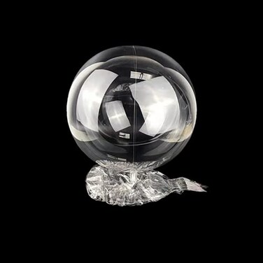 EFAY Clear Balloons 18 Pre Stretched 15 Packs Big Stuffing Crystal Bubble Clear Bobo Balloons for Air or Helium Use