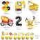 BEOXAGAR Construction Birthday Party Supplies for 2 Year Old Boy 2nd Birthday Decorations For Boys include Backdrop Cake and Cupcake Toppers Balloons Cupcakes Wrappers Banner