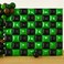 HOMEZZO Pixel Party Square Balloon Wall Backdrop 56 PCS Green Black Foil Metallic Double Side Cube Ballloon Arch Kit for Birthday Photo Booth Party Decorations