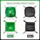 HOMEZZO Pixel Party Square Balloon Wall Backdrop 56 PCS Green Black Foil Metallic Double Side Cube Ballloon Arch Kit for Birthday Photo Booth Party Decorations