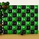 HOMEZZO Pixel Party Square Balloon Wall Backdrop 56 PCS Green Black Foil Metallic Double Side Cube Ballloon Arch Kit for Birthday Photo Booth Party Decorations