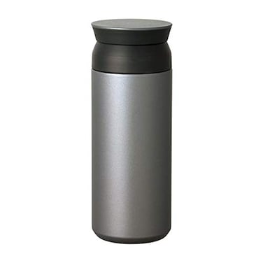 KINTO 20948 Travel Tumbler 169 fl oz 500 ml Silver Double Wall Vacuum Construction Heat and Cold Retention