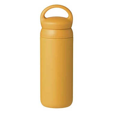 KINTO 21093 Dayoff Tumbler 169 fl oz 500 ml Mustard Double Wall Vacuum Construction Hot and Cold Insulation Water Bottle