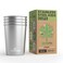 Greens Steel Stainless Steel Cups 10oz Tumbler 4 Pack Premium Metal Drinking Glasses Stackable Durable Cup 10 oz