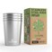 Greens Steel Stainless Steel Cups 10oz Tumbler 4 Pack Premium Metal Drinking Glasses Stackable Durable Cup 10 oz