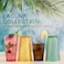 Bravario Laguna Plastic Drinking Glasses Dishwasher Safe Set of 6 18 oz Multicolor BPA Free Hard Plastic Cups Reusable Durable Kitchen Cups Set Tumblers for Outdoor Patio
