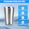 HAMILADUO 4Pack 16 oz Stainless Steel Pint CupsStainless Steel CupPint Cup Tumblerwater TumblerStackableReusableBPA Free 4