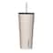 Corkcicle Cold Cup Insulated Tumbler with Straw Keeps Drinks Cold for 12 Hours TripleInsulated Stainless Steel LeakResistant Lid Summer Drinkware Gift 24 oz Latte