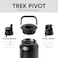 Simple Modern Trek Pivot Half Gallon Water Bottle Jug with Handle Boot Interchangeable Straw Chug Lids Large Insulated Stainless Steel Sports Camping Outdoors 64oz Winter White