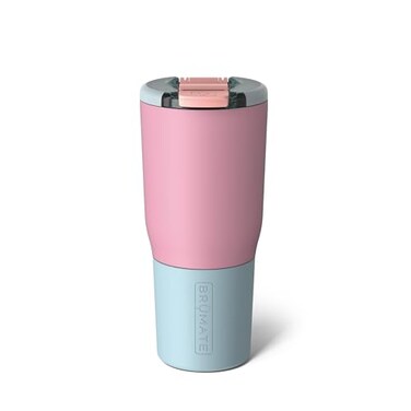 Br&Atilde;&frac14;Mate BrMate Nav 25oz 100 Leak Proof Insulated Travel Tumbler with Magnetic BevLock Lid Double Wall CupHolder Friendly Stainless Steel Mug Eclipse