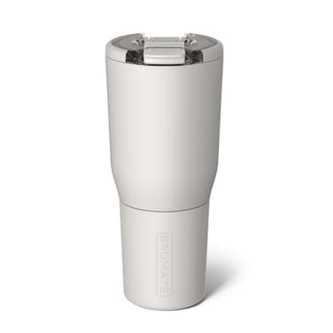 Br&Atilde;&frac14;Mate BrMate Nav 35oz 100 Leak Proof Insulated Travel Tumbler with Magnetic BevLock Lid Double Wall CupHolder Friendly Stainless Steel Mug Dune