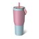Br&Atilde;&frac14;Mate BrMate Resa 35oz 100 Leakproof Travel Tumbler with Handle Straw Flexible SoftSip Straw Silicone Sleeve for Durability Stainless Steel Cup Holder Travel Friendly Water Bottle Eclipse
