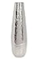 Hosley Hammered Metal Vase 165 Tall Silver Teardrop Flower Vase for Centerpieces Table Dcor Home Wedding