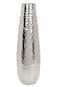 Hosley Hammered Metal Vase 165 Tall Silver Teardrop Flower Vase for Centerpieces Table Dcor Home Wedding