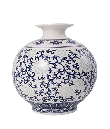 XMZXKJ Hand Made Blue and White Porcelain Vase Ceramic Vase Home Decorative Vase 67 ins Tall linglong