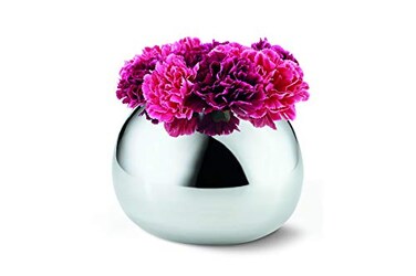 Philippi Bella Vase Small Stainless Steel Silver 16 x 16 x 12 cm