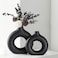 CEMABT Vases for Pampas GrassCreative Vase Modern Home DecorHandmade Vase Black Ceramic Dried Flowers Crafts Ornaments for Office Home Deco Decoration