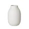 blomus COLORA S Stoneware Vase Moonbeam Handmade Elegant Decorative Table Vase Surface Resistant Bottom HWD 15 x 105 x 105 cm Moonbeam 65906