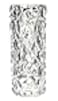 Kmi Chou Shatterproof Unbreakable Plastic Vase for Home Decor Thickened Heavy Crystal Clear Vase for Flowers Diamond Shape Large Size 29cm High 11cm Wide