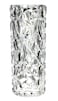 Kmi Chou Shatterproof Unbreakable Plastic Vase for Home Decor Thickened Heavy Crystal Clear Vase for Flowers Diamond Shape Large Size 29cm High 11cm Wide