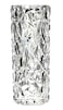 Kmi Chou Shatterproof Unbreakable Plastic Vase for Home Decor Thickened Heavy Crystal Clear Vase for Flowers Diamond Shape Large Size 29cm High 11cm Wide
