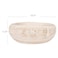 Bloomingville Decorative HandCarved Paulownia Wood Bowl Whitewashed 105 in Diameter 425 in Tall