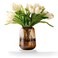 Rxcvkmw Modern Minimalist vase Crystal Glass vase vase Flower vase Dried Flower vaseAmber