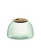 LSA International Canopy Closed Garden Planter 65 Luxury Handcrafted Modern Recycled Glass Vase with Domed Base and Sustainable Cork Lid