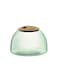 LSA International Canopy Closed Garden Planter 65 Luxury Handcrafted Modern Recycled Glass Vase with Domed Base and Sustainable Cork Lid