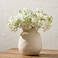 SIDUCAL Ceramic Rustic Farmhouse Vase 73 Inch Pottery Decorative Flower for Home Decor Sand Glaze Finish Boho Vase for Table Living Room Bathroom Decoration Shelf Decor Mantel White