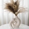 Liotww Snuggle Hollow Ceramic Donut Vase Set of 2 for Coffee Table Decor Decorative Vases for Boho Modern Table Centerpieces Home Living Room Entryway Table Shelves Decoration Beige 63 W x 84 H