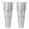 NowDoWin Small Galvanized Flower Bucket 8 Pack10 Height 433 Top OpeningTabletop Size for Flower Buckets for Flower Bar Supplies Bloom Bar SuppliesMetal Floral Buckets with Plastic LinerSilver