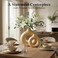 Fulloog Modern DonutShaped Decorative Vases Handmade Minimalist Boho ins Style Modern Vase for Home Decor for Wedding Dinner Table Party Living Room Office Bedroom Gold Large Small