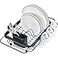 TOOLF Expandable Dish Drying Rack Over The Sink Adjustable Dish Rack in Sink Or On Counter Dish Drainer with Utensil Holder Rustproof for Kitchen