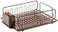 iDesign Forma Lupe Stainless Steel Metal Sink Dish Drainer Plastic Tray Kitchen Drying Rack For Glasses Silverware Bowls Plates 133 x 175 x 52 Bronze