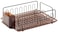 iDesign Forma Lupe Stainless Steel Metal Sink Dish Drainer Plastic Tray Kitchen Drying Rack For Glasses Silverware Bowls Plates 133 x 175 x 52 Bronze
