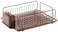 iDesign Forma Lupe Stainless Steel Metal Sink Dish Drainer Plastic Tray Kitchen Drying Rack For Glasses Silverware Bowls Plates 133 x 175 x 52 Bronze