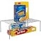 Kitchen Details Free Standing Helper Cabinet and Counter Top Shelf Organizer Good for Dishes Mugs Glasses Bowls Large Grey