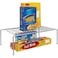 Kitchen Details Free Standing Helper Cabinet and Counter Top Shelf Organizer Good for Dishes Mugs Glasses Bowls Large Grey
