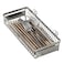kaileyouxiangongsi 304 Stainless Steel Utensil Drying RackChopsticksSpoonForkKnife Drainer Basket Flatware Storage Drainer Square