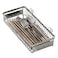 kaileyouxiangongsi 304 Stainless Steel Utensil Drying RackChopsticksSpoonForkKnife Drainer Basket Flatware Storage Drainer Square