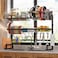 ADBIU Over Sink Dish Drying Rack Expandable HeightLength SnapOn Design Large Dish Drainer Storage Counter Organizer 3240L x 12W x 3438H inches