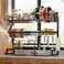 ADBIU Over Sink Dish Drying Rack Expandable HeightLength SnapOn Design Large Dish Drainer Storage Counter Organizer 3240L x 12W x 3438H inches