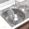 Simple Houseware Over Sink Counter Top Stainless Steel Dish Drainer Drying Rack Chrome