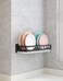 Kitidy Kitchen WallMounted Plate Storage Rack With Drying Tray Dish Rack Display Shelf Wall Hanging Holder Black