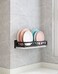 Kitidy Kitchen WallMounted Plate Storage Rack With Drying Tray Dish Rack Display Shelf Wall Hanging Holder Black
